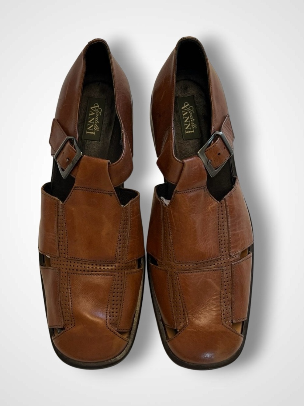 Fratelli Vanni Men’s Leather Sandal Shoe 45.5 US 12